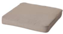 Madison Loungekissen Luxe Basic Taupe 60x60x10 cm