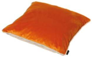 Madison Zierkissen Velvet Orange / Panama Linnen 45x45 cm