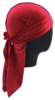 Magic Superstar Premium Velvet Deep Wave Durag - Rot