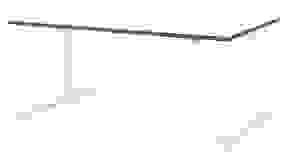 mauser varitos.c elektrisch höhenverstellbarer Schreibtisch weiß rechteckig, C-Fuß-Gestell weiß 160,0 x 80,0 cm
