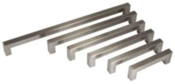 Möbelgriff eckig 14x14 mm Bügelgriff Edelstahl matt gebürstet