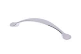 Möbelgriff GR10004 Bogengriff chrom poliert Bohrabstand 128 mm