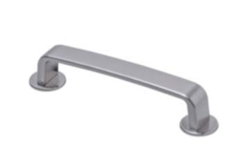 Möbelgriff LORE Bügelgriff Edelstahl-Optik Bohrabstand 128 mm