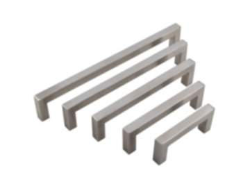 Möbelgriff TYDA 10x10 mm aus Edelstahl, matt gebürstet
