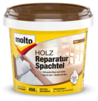 Molto Holz Reparatur Spachtel 450g zum Reparieren von beschädigtem Holz