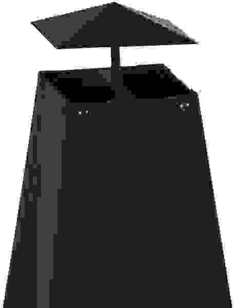 Monzana Außenkamin - 100 CM- Pyramide Inkl.