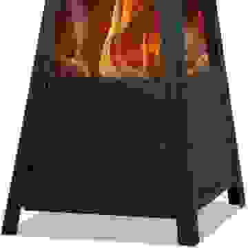 Monzana Außenkamin - 100 CM- Pyramide Inkl.