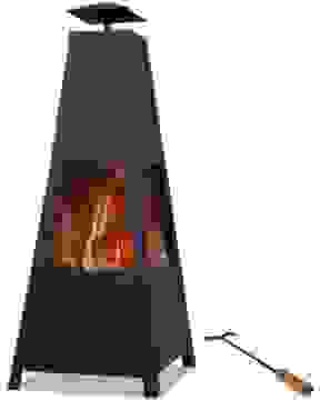 Monzana Außenkamin - 100 CM- Pyramide Inkl.
