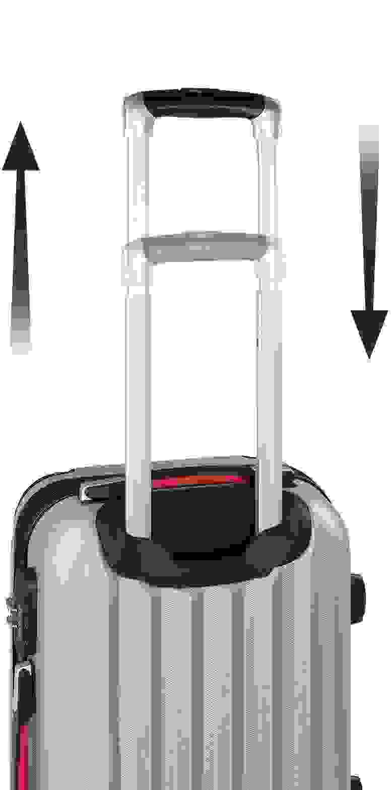 Monzana Case Hartschalenkoffer Baseline silber M