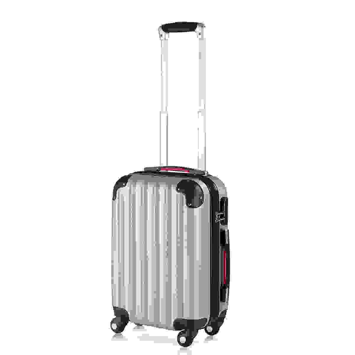 Monzana Case Hartschalenkoffer Baseline silber M