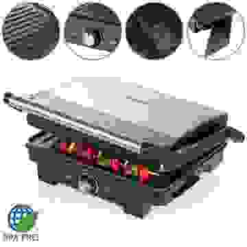 Monzana Kontaktgrill Silber 2200W