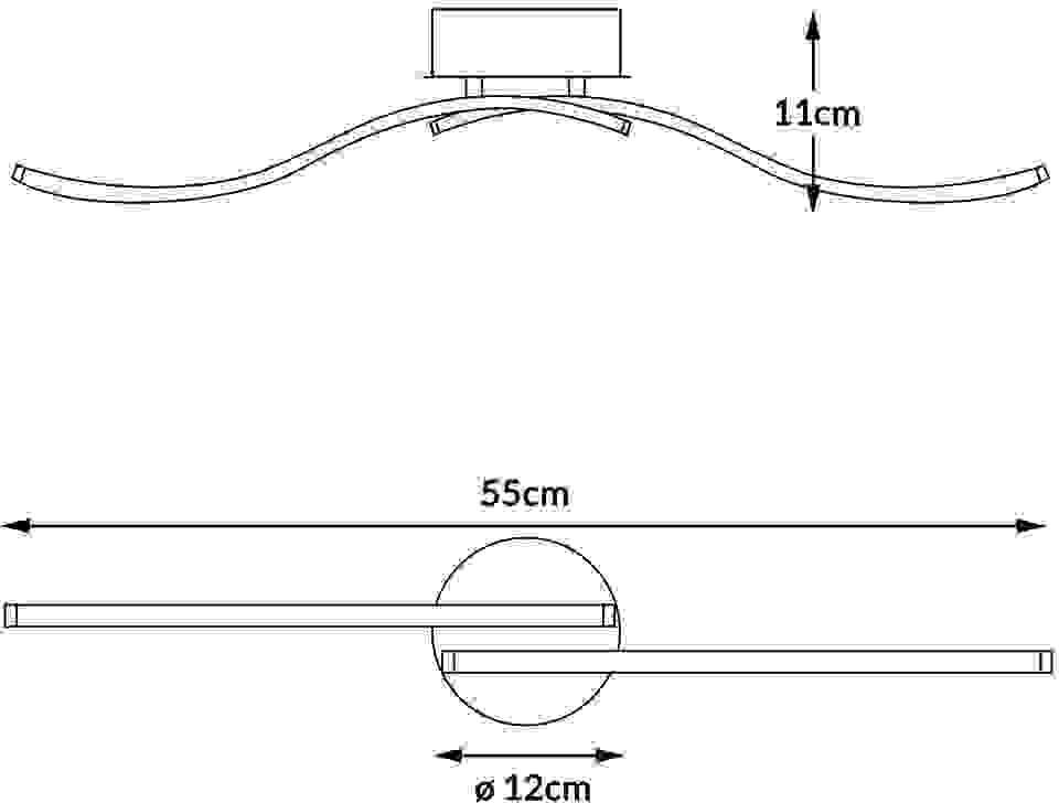 Monzana LED-Deckenleuchte Ny bolge