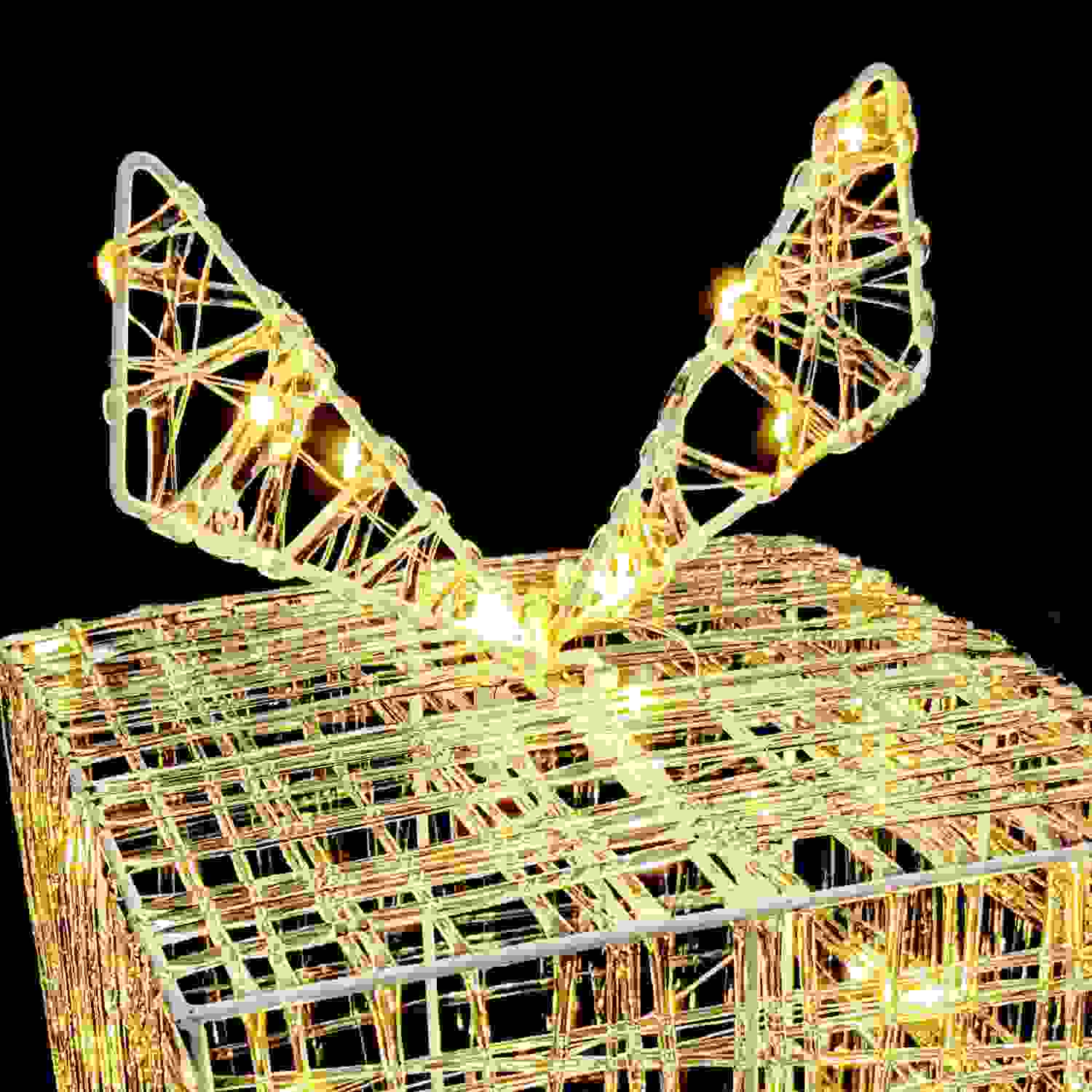 Nampook SET aus 2 Geschenkboxen - 2 verschiedene Größen - 15 und 20 cm hoch - 30 und 40 LED
