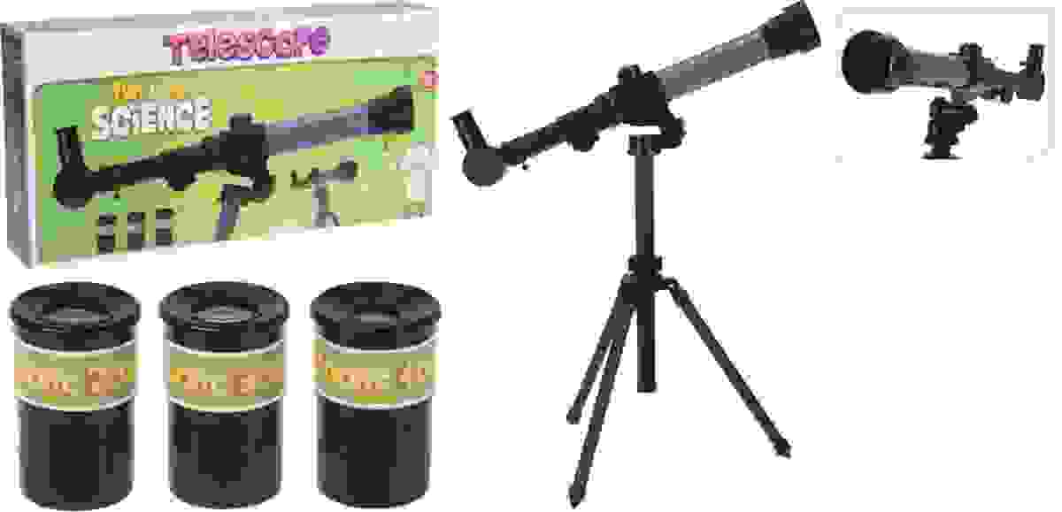 Nampook Teleskop - Spielzeug - 40 x Zoom - 3 Linsen - schwarz