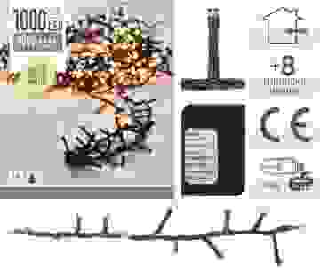 Nampook Weihnachtsbaumbeleuchtung - 20 m - 1000 extra warmweiße LEDs