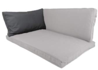 Nordje Comfort Lehnenkissen Grau 73x40 cm