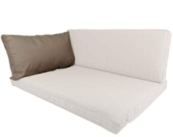 Nordje Comfort Lehnenkissen taupe 73x40 cm