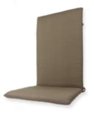Nordje Gartenmöbelauflage Hochlehner taupe 120x50x5cm