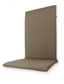 Nordje Gartenmöbelauflage Hochlehner taupe 120x50x5cm