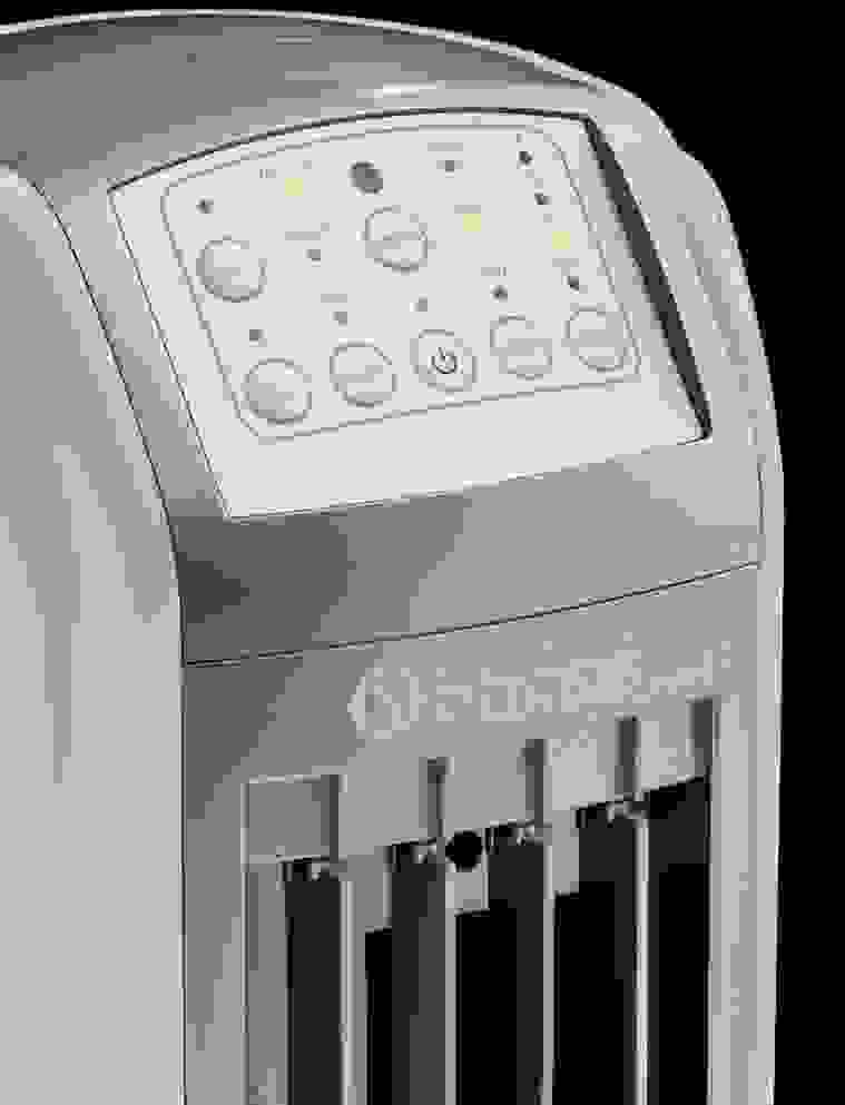 Olympia Splendid Peler 4D - Klimagerät inkl. Zeitschaltuhr und Fernbedienung 75 Watt 4 L max. 20 m², mit Kühlelementen und Freihandventilator