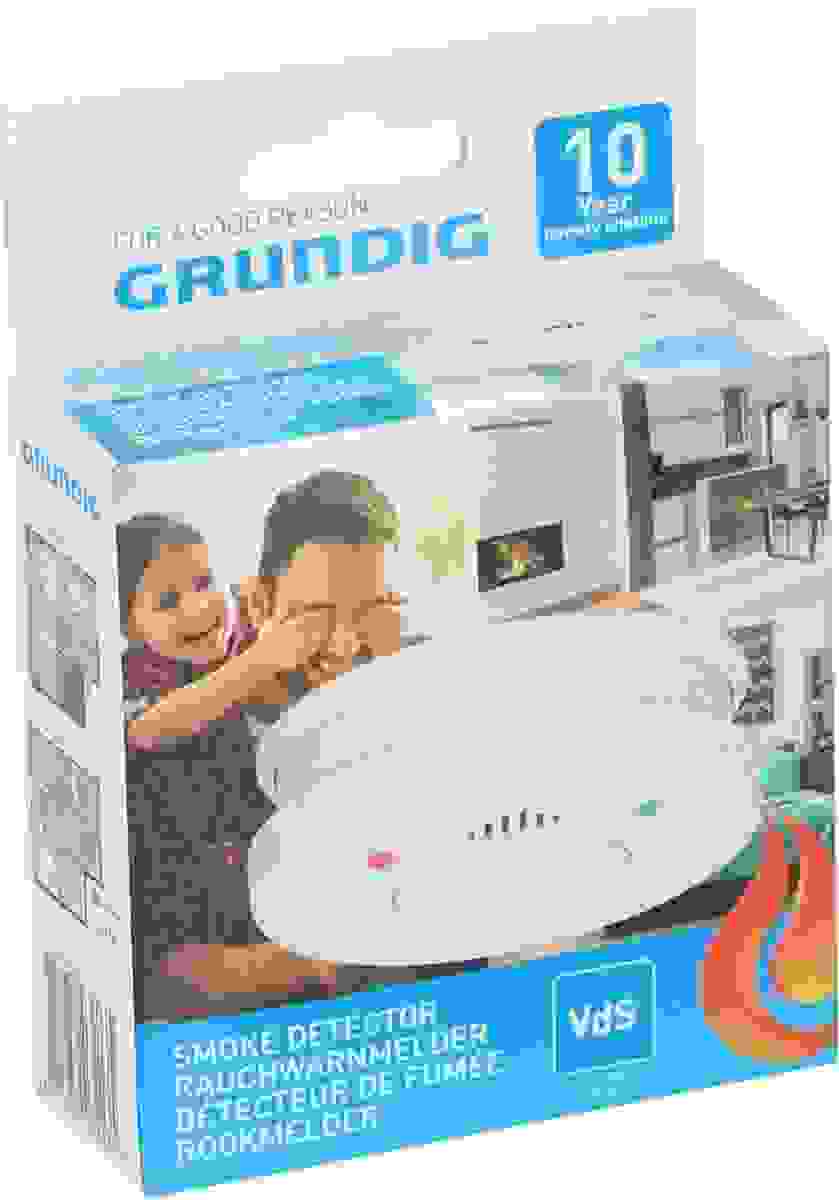 Optischer Grundig-Rauchmelder 10 Jahre Lebensdauer