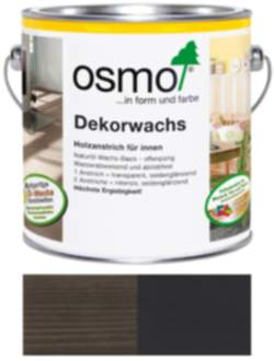 Osmo Dekorwachs Nr.3169 Schwarz 2,5l, Anstrich für Hölzer im Innenbereich