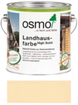Osmo Landhausfarbe Nr.2204 Elfenbein 2,5l, Anstrich für Hölzer im Außenbereich