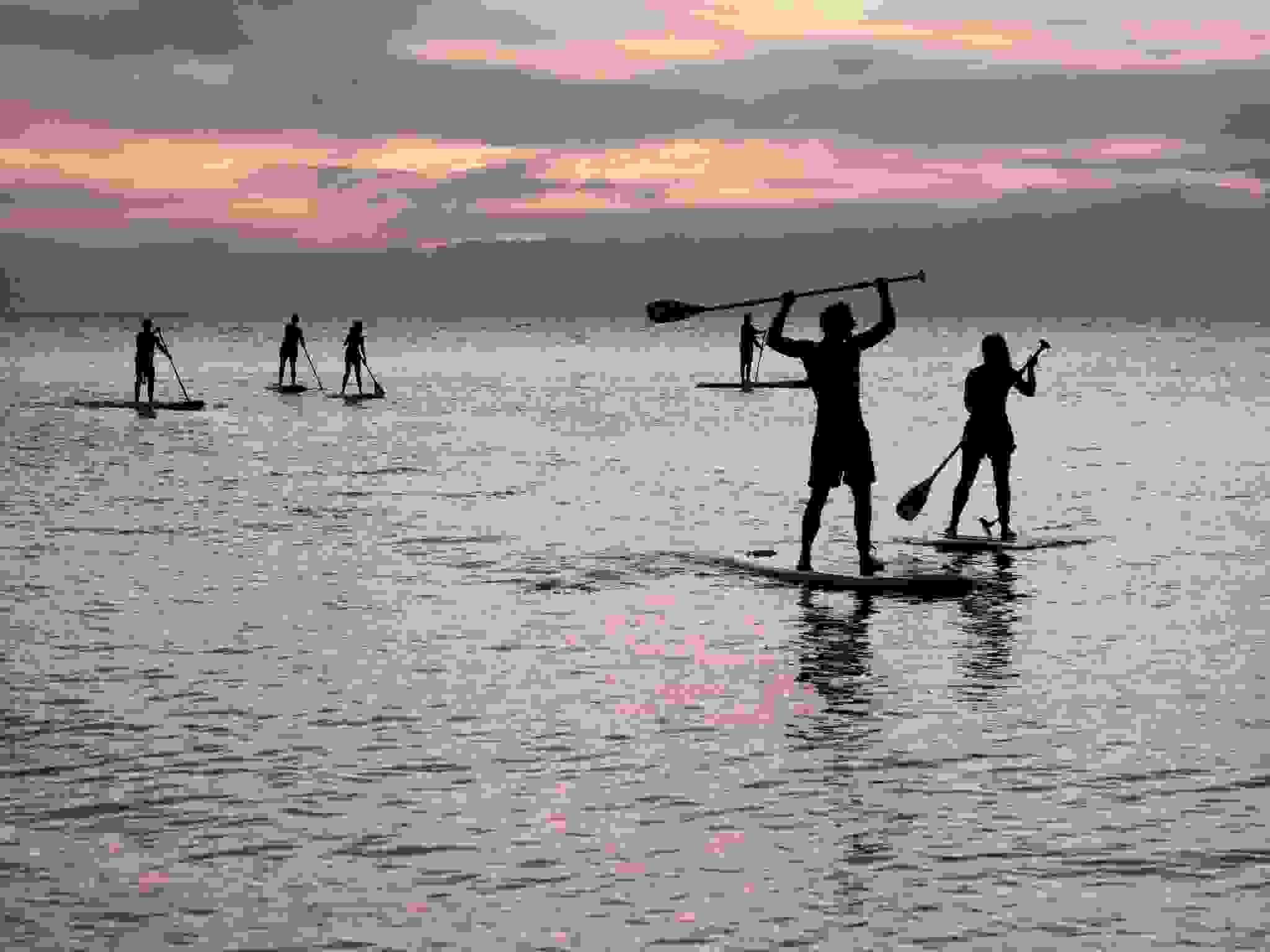 Pacific SUP Aufblasbares Stand Up Paddel Board - Grün/Weiß - Premium Version - 305cm - 100kg Tragkraft
