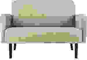 PAPERFLOW 2-Sitzer Sofa LISBOA elfenbein schwarz Stoff