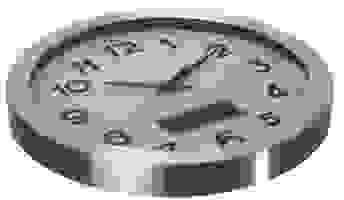 Perel Aluminium Wanduhr mit LCD-Display und Thermometer, Hygrometer & Wettervorhersage - Ø 35 cm