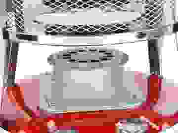 Perel Petroleumkocher 4,6 Liter 2600W Stahl rot/silber 2-teilig