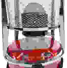 Perel Petroleumkocher 4,6 Liter 2600W Stahl rot/silber 2-teilig