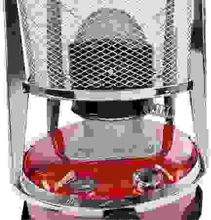 Perel Petroleumkocher 4,6 Liter 2600W Stahl rot/silber 2-teilig