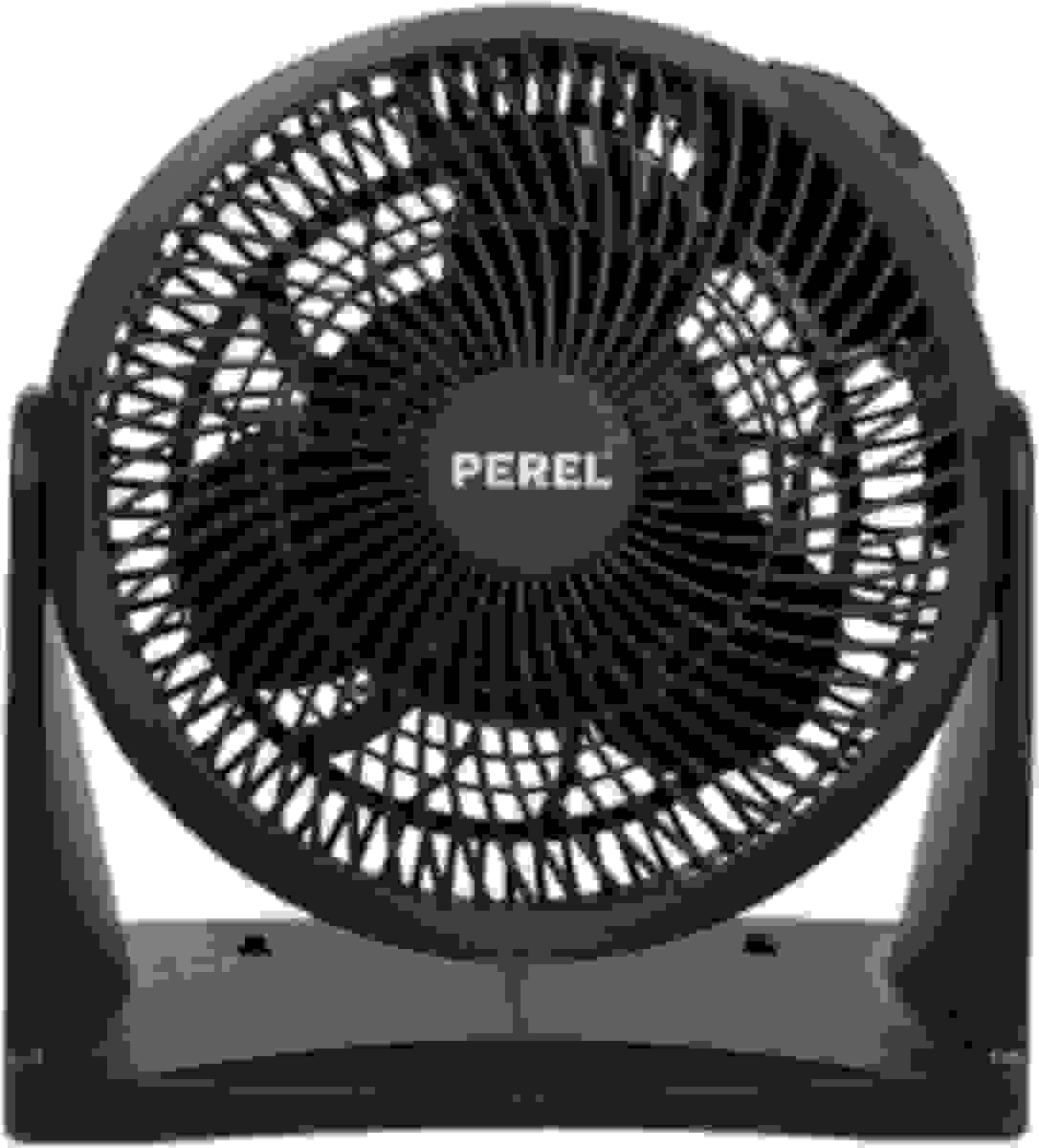 Perel Wand- und Bodenventilator ABS - Ø20cm - Schwarz - 30W