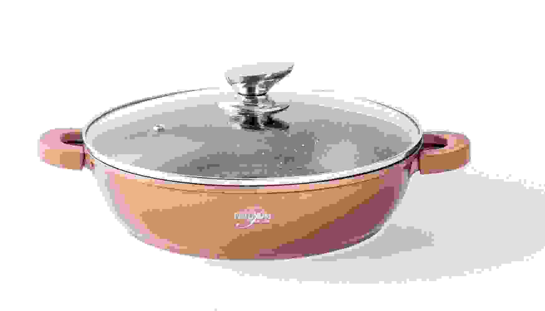 Platin-Kasserolle - Antihaft - 24cm - Kupfer