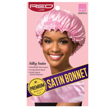 RED - Weiche und seidige Satin Bonnet - Lila