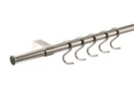Reling-Set Küchenreling Edelstahl Optik 600, 900 oder 1200 mm