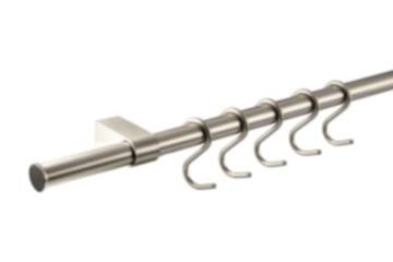 Reling-Set Küchenreling Edelstahl Optik 600, 900 oder 1200 mm