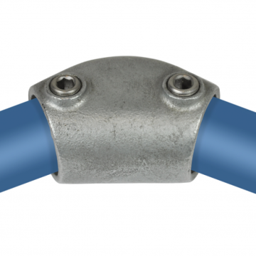 Rohrverbinder | Bogen Variabel 15° - 60°  - Typ 124D - 42,4 mm | Temperguss | KLEMP
