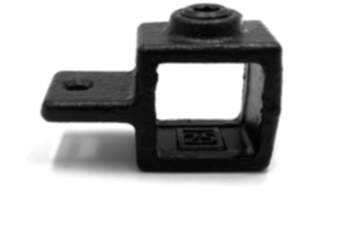 Rohrverbinder | Gelenkauge - 25 mm - Typ 36S-25-B (schwarz) | Temperguss | KLEMP