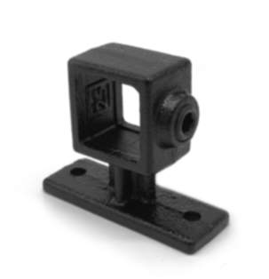 Rohrverbinder | Handlaufhalterung - 25 mm - Typ 34S-25-B (schwarz) | Temperguss | KLEMP