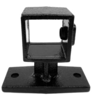 Rohrverbinder | Handlaufhalterung - 40 mm - Typ 34S-40-B (schwarz) | Temperguss | KLEMP