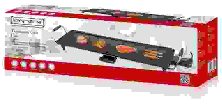 Royalty Line Grillplatte XL - Teppanyaki-Grill - 87x22cm - 1800W