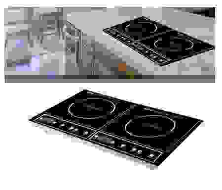 Royalty Line Induktionskochplatte 2 Brenner - 2000W - 60x40x10cm