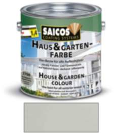 Saicos Haus & Gartenfarbe auf Naturöl-Basis Achatgrau 2,5l