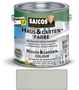 Saicos Haus & Gartenfarbe auf Naturöl-Basis Achatgrau 2,5l