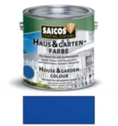 Saicos Haus & Gartenfarbe auf Naturöl-Basis Azurblau 2,5l