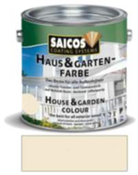 Saicos Haus & Gartenfarbe auf Naturöl-Basis Elfenbein 2,5l