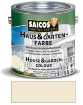 Saicos Haus & Gartenfarbe auf Naturöl-Basis Elfenbein 2,5l