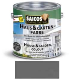 Saicos Haus & Gartenfarbe auf Naturöl-Basis Granitgrau 2,5l